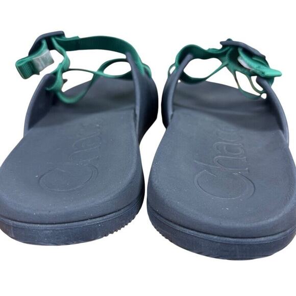 Chaco Chillos Slide Navy Green Mens Sandals Sporty Summer Shoes Flip Flops sz 14 main image 4